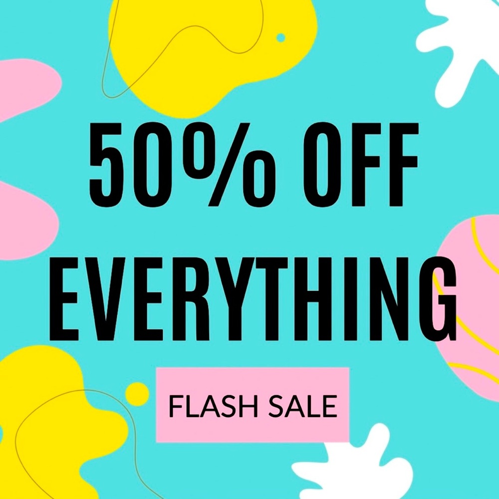 50% off EVERYTHING in my closet!!!